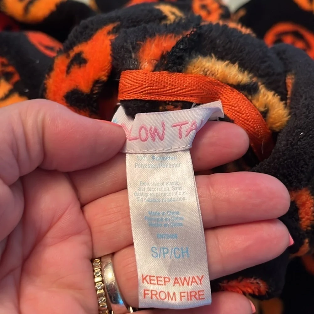 Super soft Halloween zip up onesie pajamas